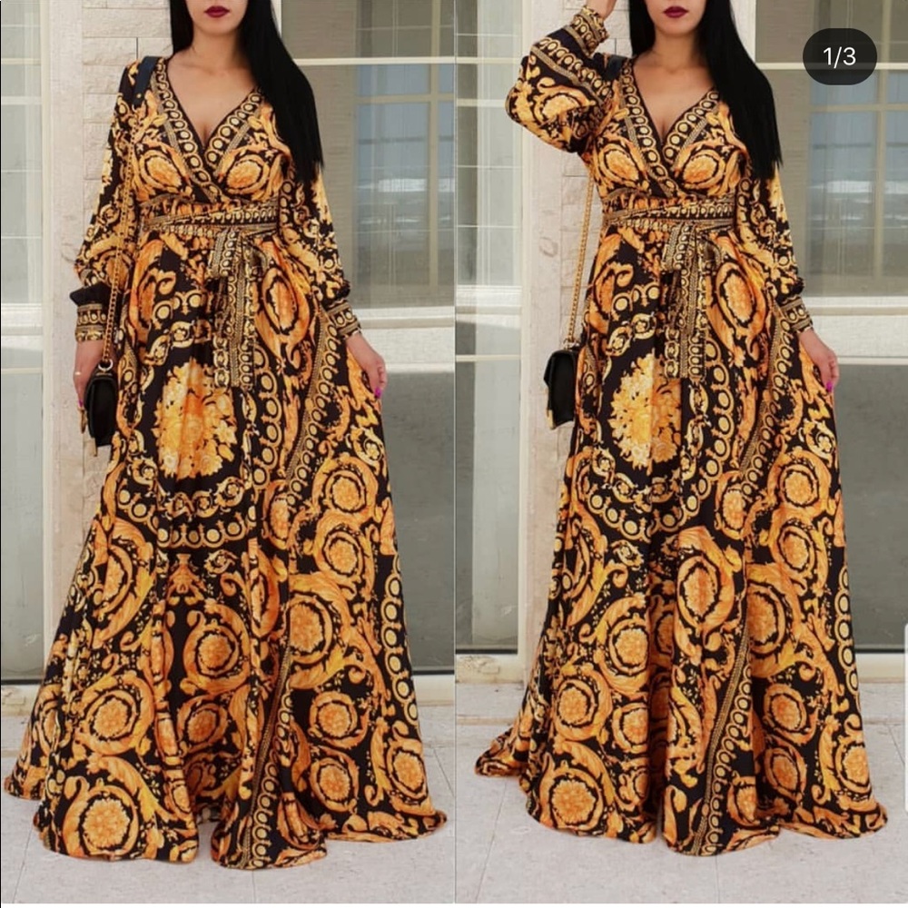 Fake - Versace look alike Wrap Dress